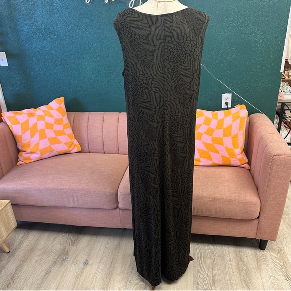 Carole Little green/black jersey maxi dress NWT - Picture 3 of 6